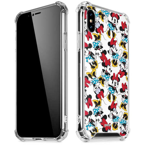 Disney Minnie Mouse Rockin Minnie Pattern iPhone XS Max Clear Case